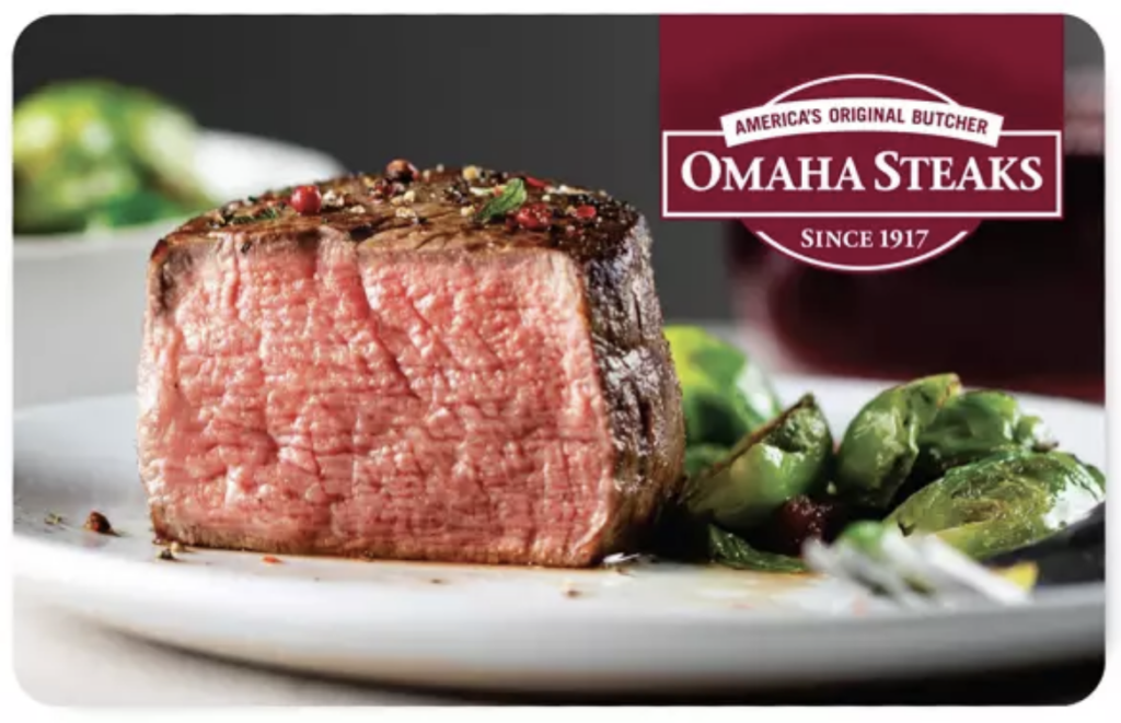 Omaha Steaks gift card prize